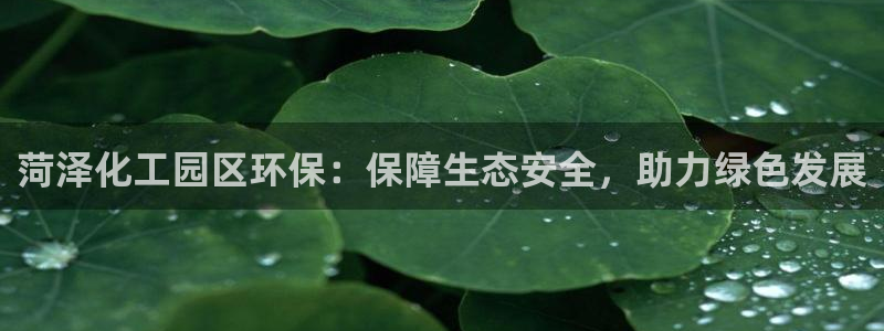 亿万财富网：菏泽化工园区环保：保障生态安全，助力绿色发展