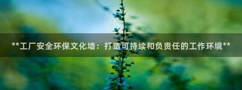 亿万手游平台官网下载：**工厂安全环保文化墙：打造可持续和负责任的工作环境**