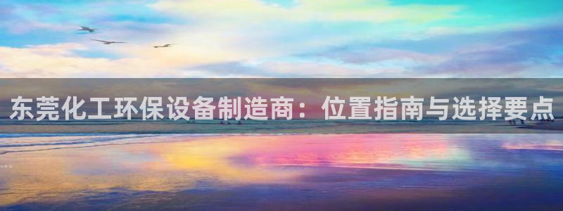 亿万城市手游官网：东莞化工环保设备制造商：位置指南与选择要点